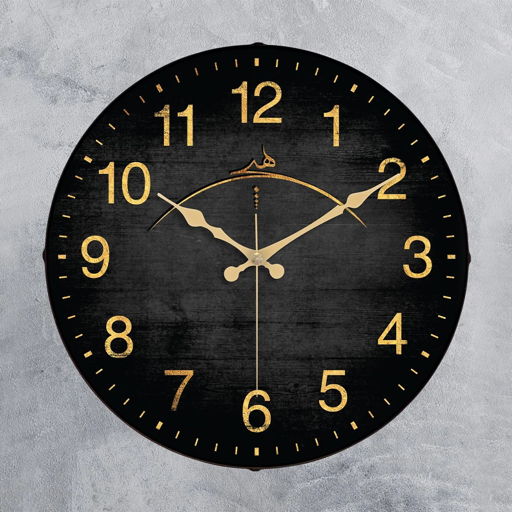 

Decorative Plastic Wall Clock Black-Gold 36 cm Home Wall Clock Interiors Decoration Home Decoration Hanging Watch