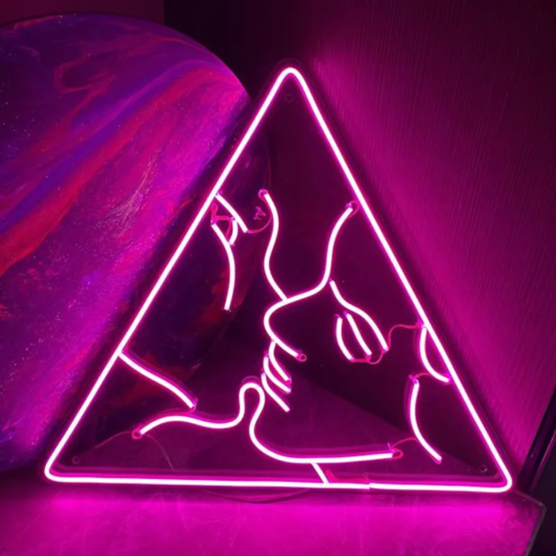 

Neon Sign Bedroom Decor "Lovers Kiss", Neon light, Custom neon sign, Bedroom neon sign, Neon sign light, Wall decor