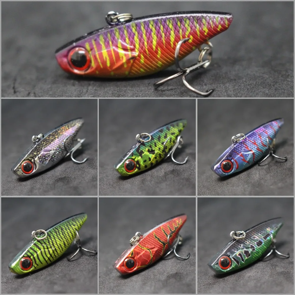wLure 4cm 4.6g Tiny Lipless Hard Lure Carp Fishing Fly Fishing Bait Tail Hook Sinking to Bottom Lure Fishing L666