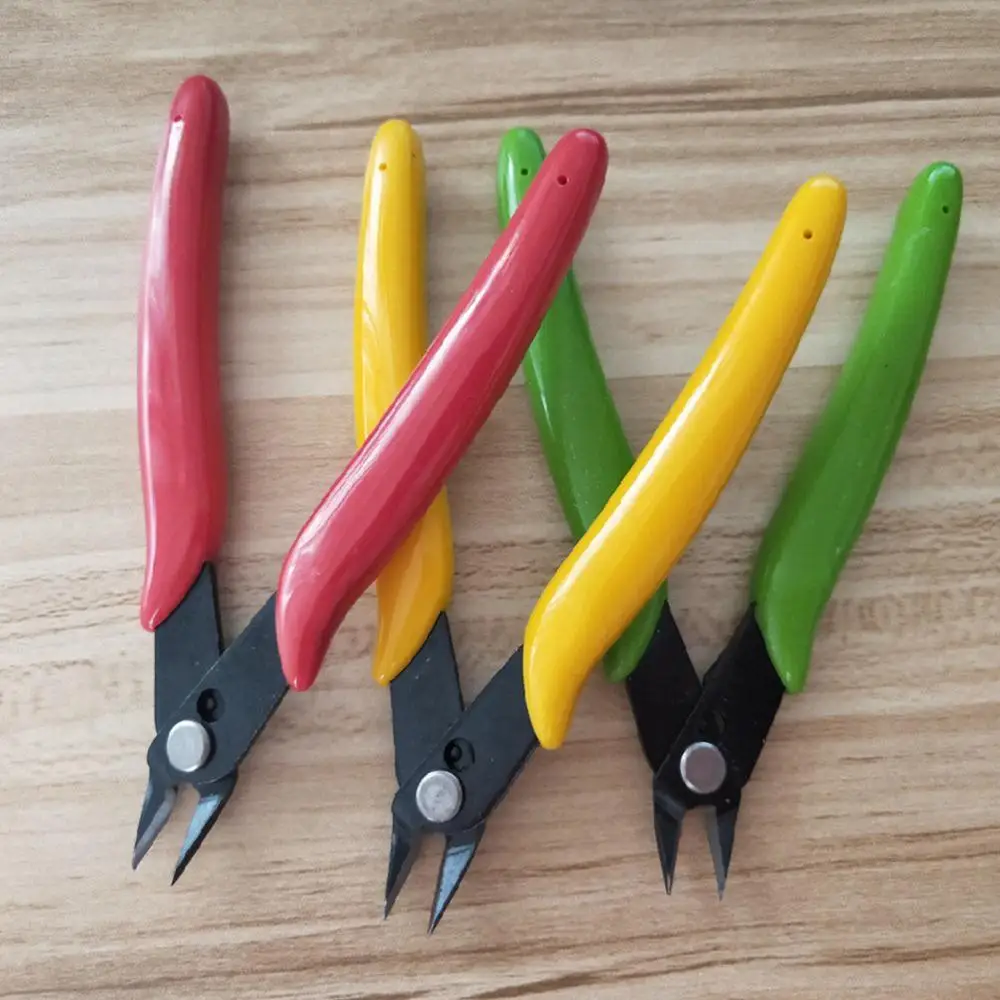 Мини плоскогубцы с ручкой 5 дюймов Электрические для проводов резак боковые