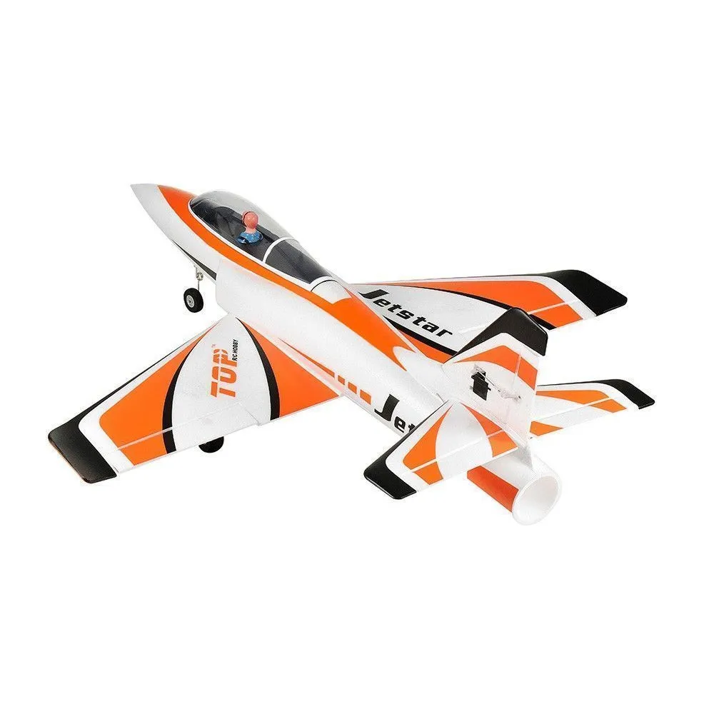 Радиоуправляемый самолет Top RC Jet Star Pro оранжевый 800мм импеллер 64мм 2.4G 4-ch LiPo RTF |