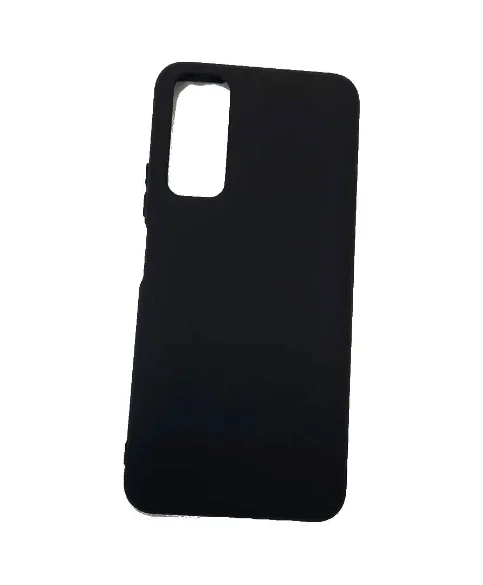 Силиконовый Soft Touch чехол для Honor 10X lite / Huawei p smart 2021 черный с мягкой внутренней