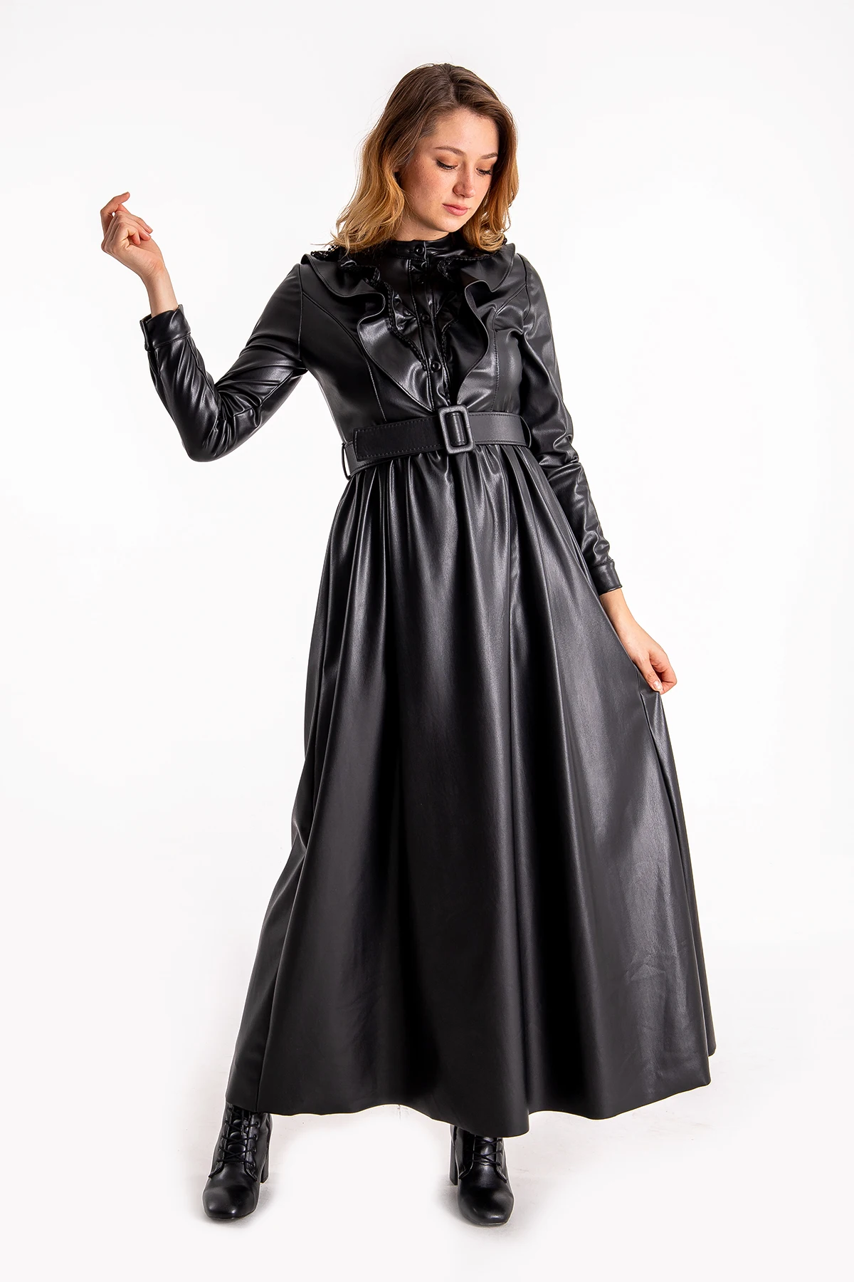 

Ardanewline Women Leather Dress 35621333