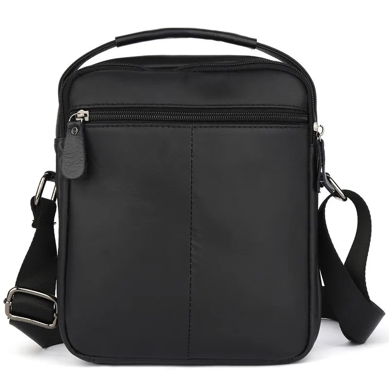 Fashion Men Genuine Leather Handbag Male Cowhide Leather Messenger Bag Business Travel Messenger Bag Middle Crossbody Bag