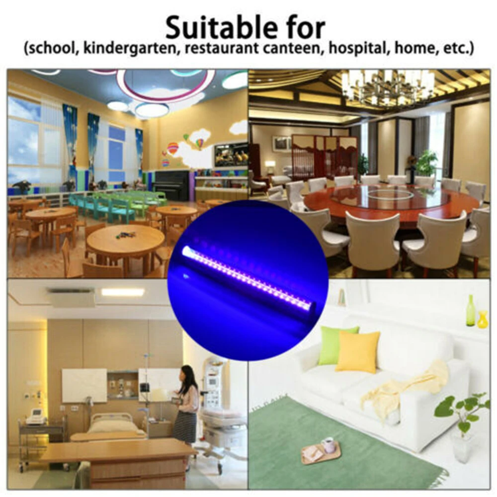 

T8 UV Light Tube Blacklight 10W Ultraviolet Lamp Quartz Germicidal Lamp UVC Ozone Sterilizer Light Kill Mites Bulb 110V 220V