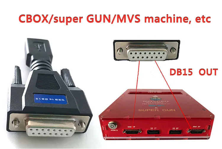 Переходник USB на SNK коннектор для джойстика 15P DB15 CBOX play с PS3 PS4 XBOX360 XBOXONE 8BITDO Joypad |