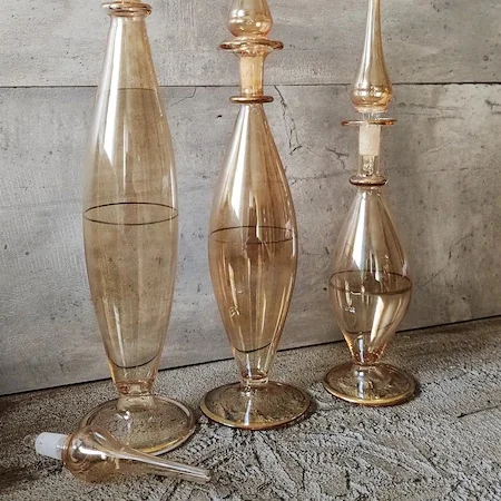 

3 PCs Blowing Glass Empty Pastic Bottle Living Room Room Vintage Accessories