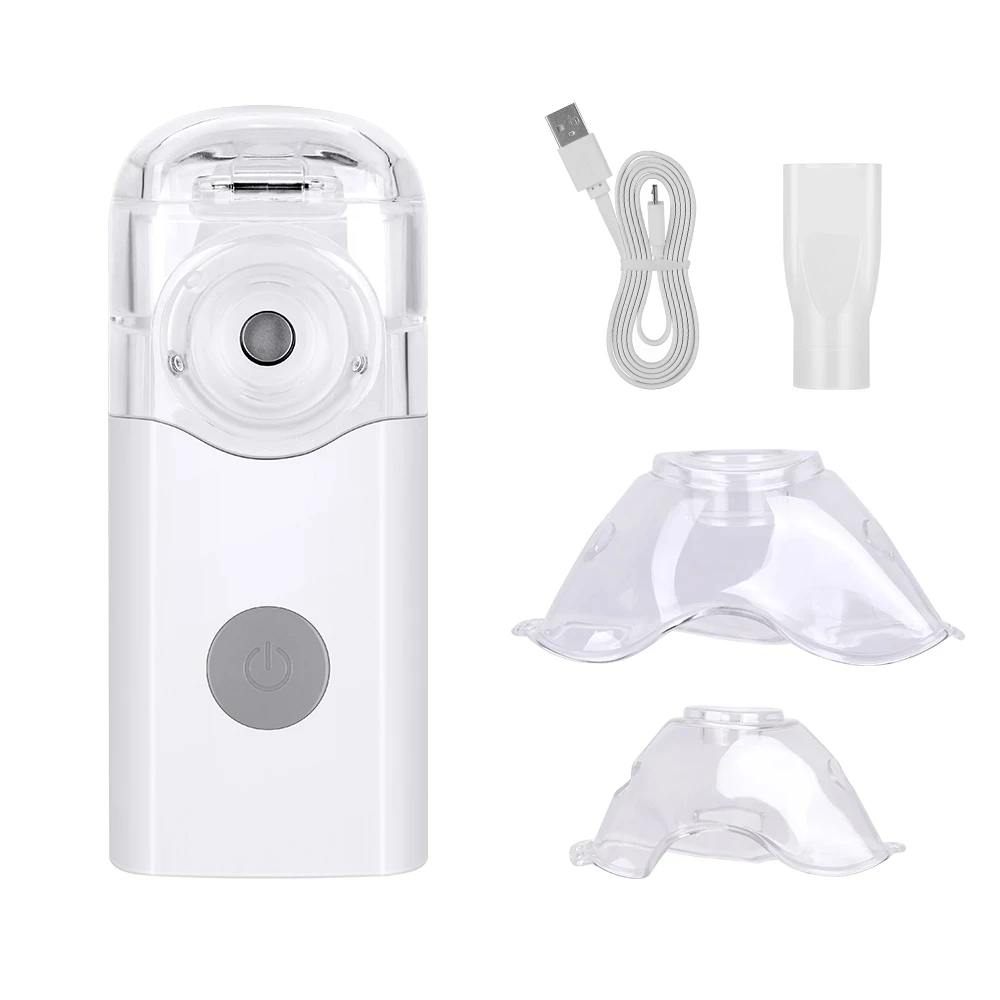 Electric Mesh Nebulizer Medical Silent Handheld Inhaler Kids Adult Asthma Atomizer USB Cable or AA Dry Battery