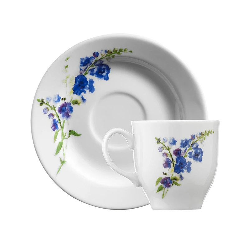 

Kutahya Porcelain Jasmine 10886 Pattern 6 Person Coffee Cup Set Turkish Coffee Espresso Made in Turkey %100 Original