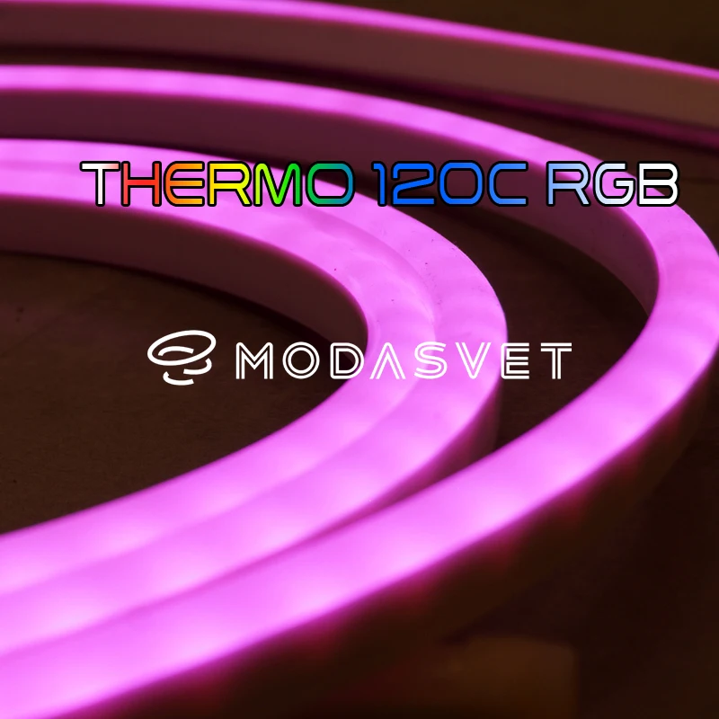 THERMO 120C RGB Термостойкая светодиодная лента для бани и сауны. 5 метров. Led lights stripe |