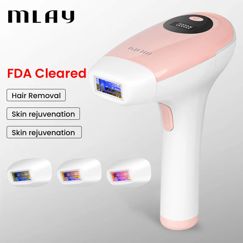 

MLAY IPL Hair Remover Permanent T2 500000 Flashes Laser Hair Removal Epilator HR SR AC Lamp Whole Body Applicable for Women
