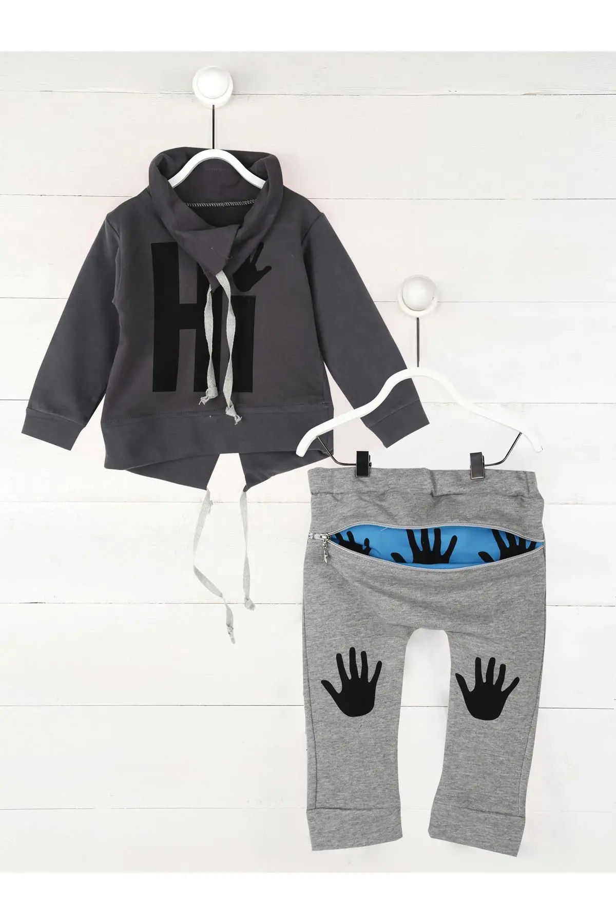 Smoked Gray Seasonal Male Child 2li Suit | Детская одежда и обувь