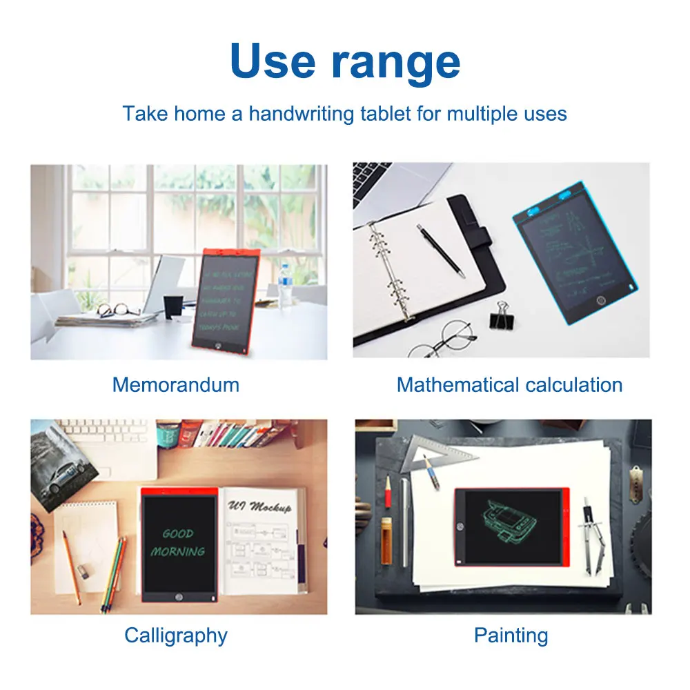 

12Inch Electronic Drawing Board LCD Screen Writing Tablet Digital Graphic Drawing Tablets Electronic Handwriting Pad Board+Pen