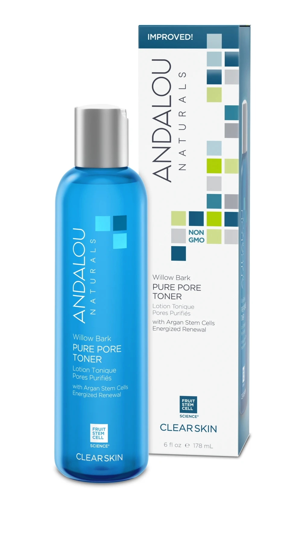 Тоник для сужения пор Алоэ+ Кора Ивы Andalou Naturals |