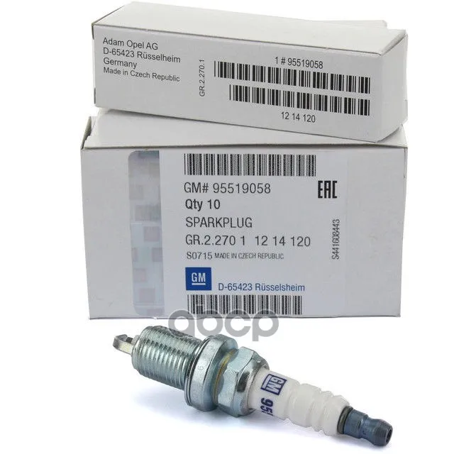 Свеча Зажигания Opel: 1.0-1.8i (Z10xep Z12xep Z14xep Z16xep A16xer Z18xer A18xer) 03- GENERAL MOTORS арт. 95519058 |