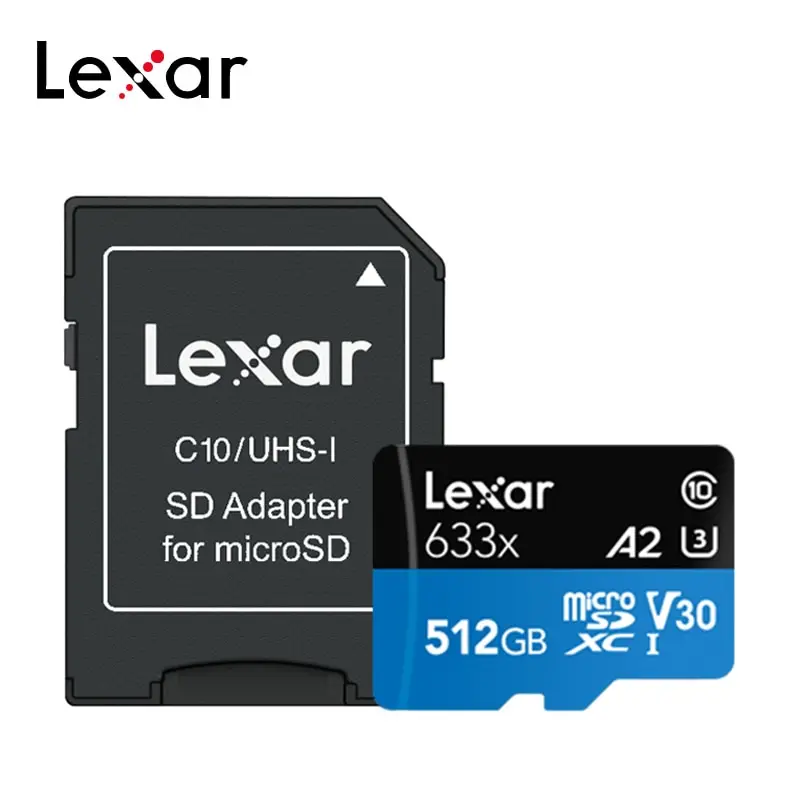 Карта памяти Lexar A2 высокоскоростная карта 512 ГБ 256 128 64 32 TF класс 10 UHS I U3 Micro SD для