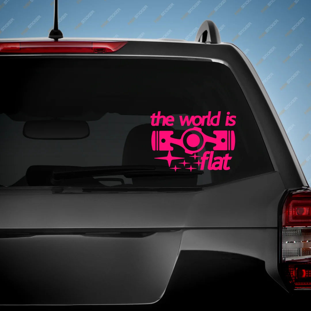 Наклейка на авто для SUBARU - The World is Flat виниловая наклейка стикер | Автомобили и
