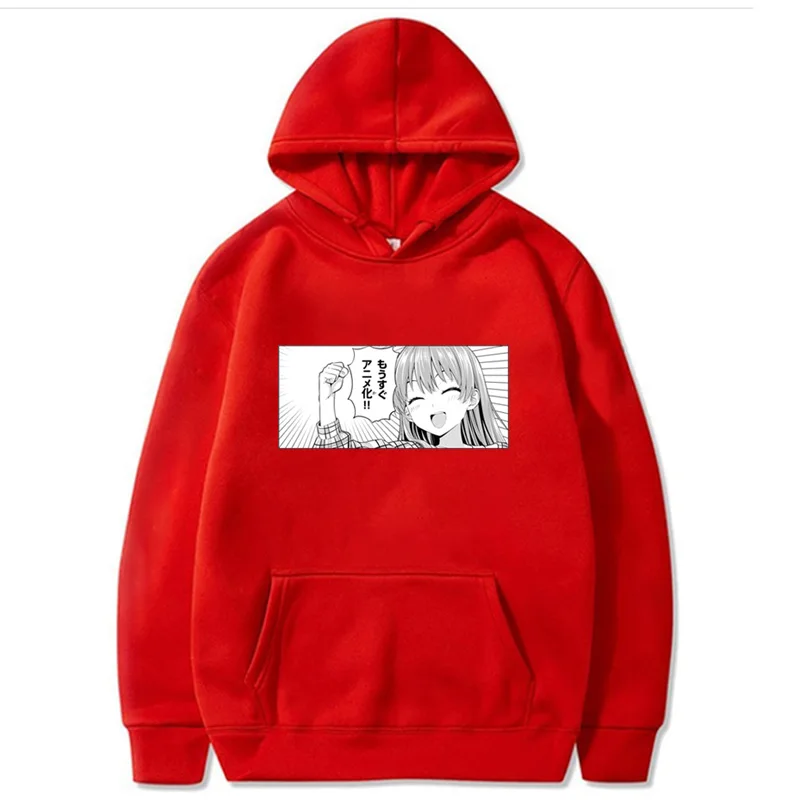 Fashion Men/women Sweatshirt Girlfriend also she Anime Printed Hoodies Pullover Harajuku Tops