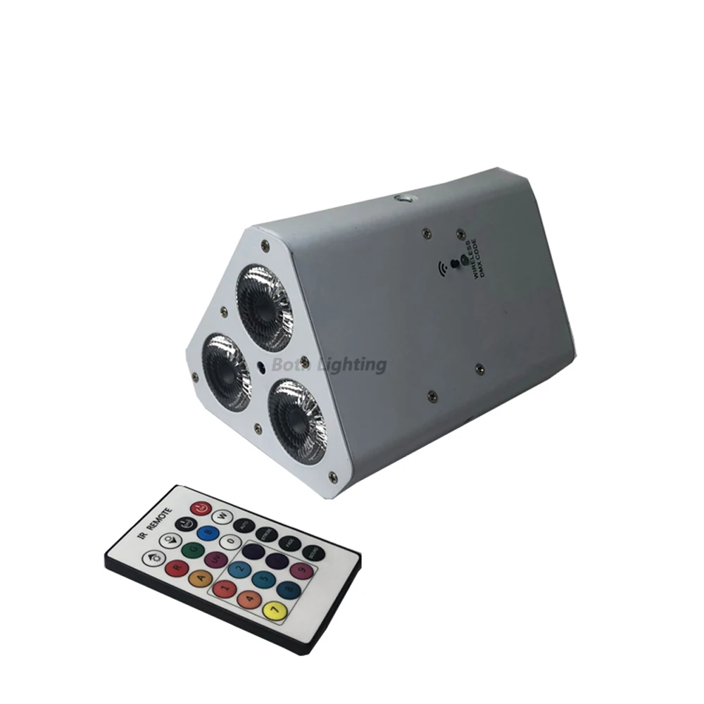 Беспроводной светодиодный треугольный пульт дистанционного управления 3x18 Вт RGBWA