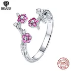 Женское Винтажное кольцо из серебра 925 пробы, с фиолетовыми цветами