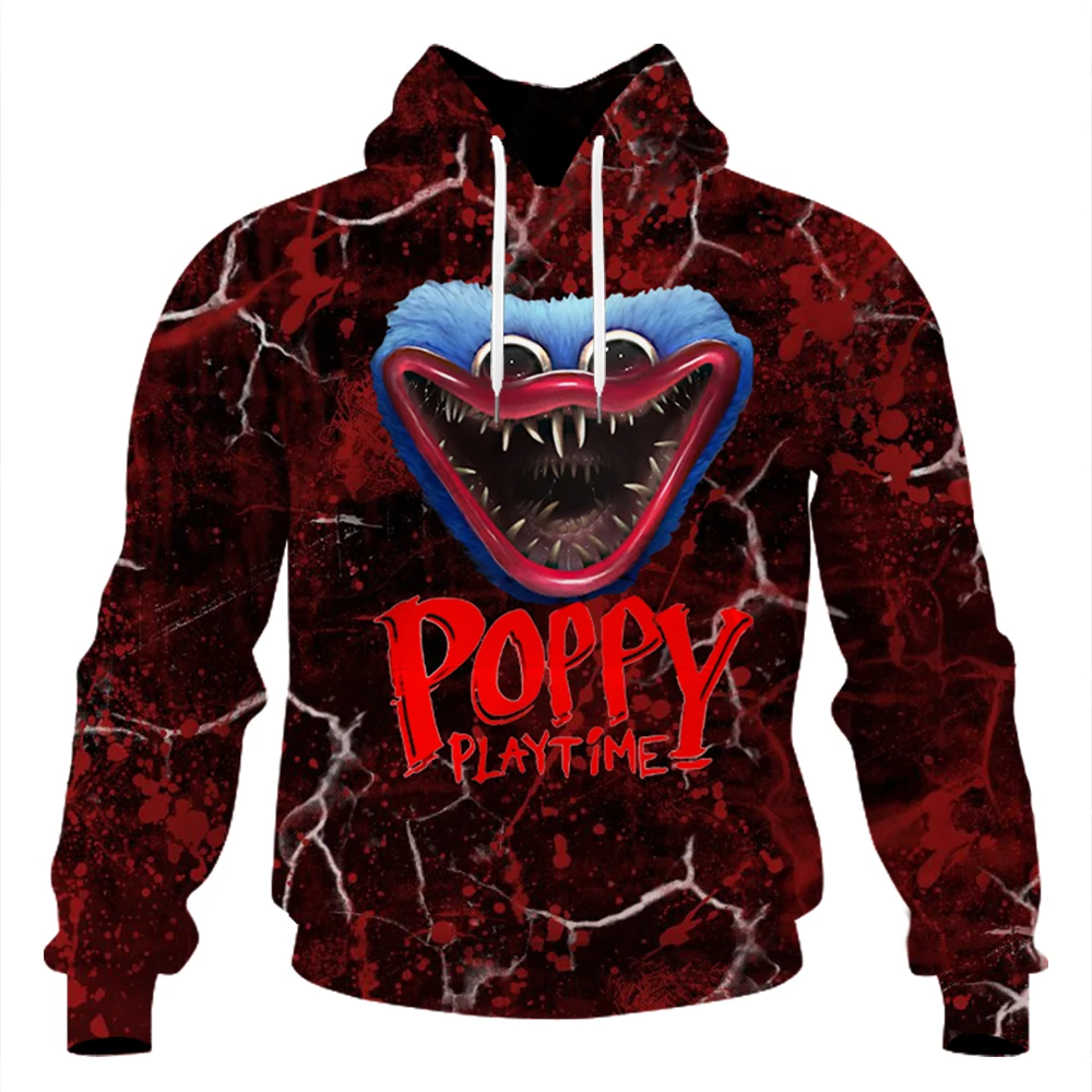 

Huggy Wuggy From Poppy Playtime Hoodie Kids 3D Print Children Hoodies Fashion Baby Boys Cool Game Pattern Cosplay Sweatshirt