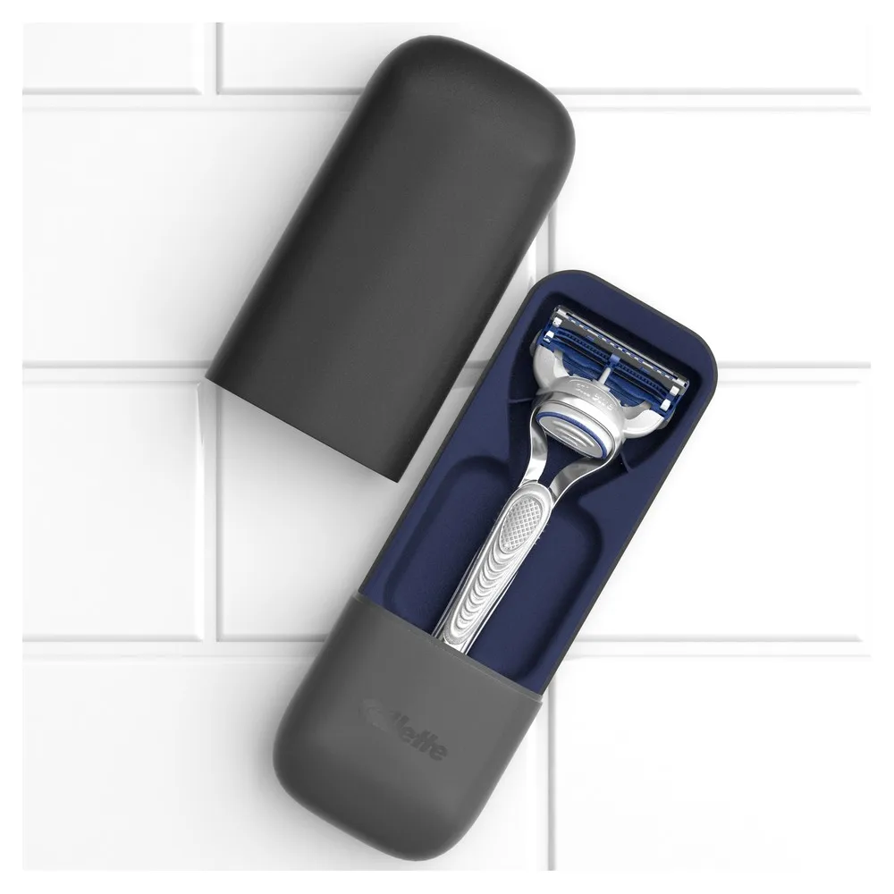 Gillette gift set men's razor skinguard + travel cosmetic bag | Razors