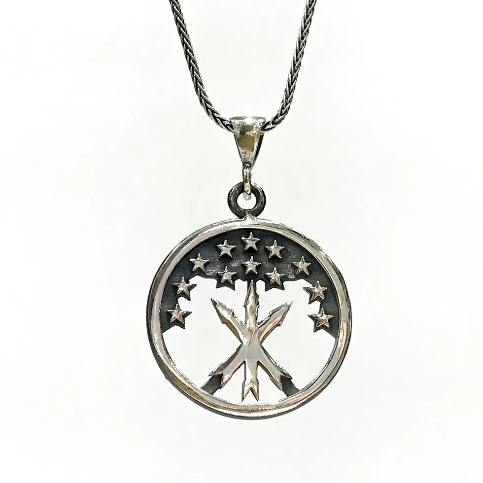 

Circassian Warrior Necklace 60 cm Long Chain Silver Necklace