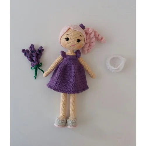 Lavender Flower Doll Amigurumi Organic Toys toys organic handmade Sleeping friend | Игрушки и хобби