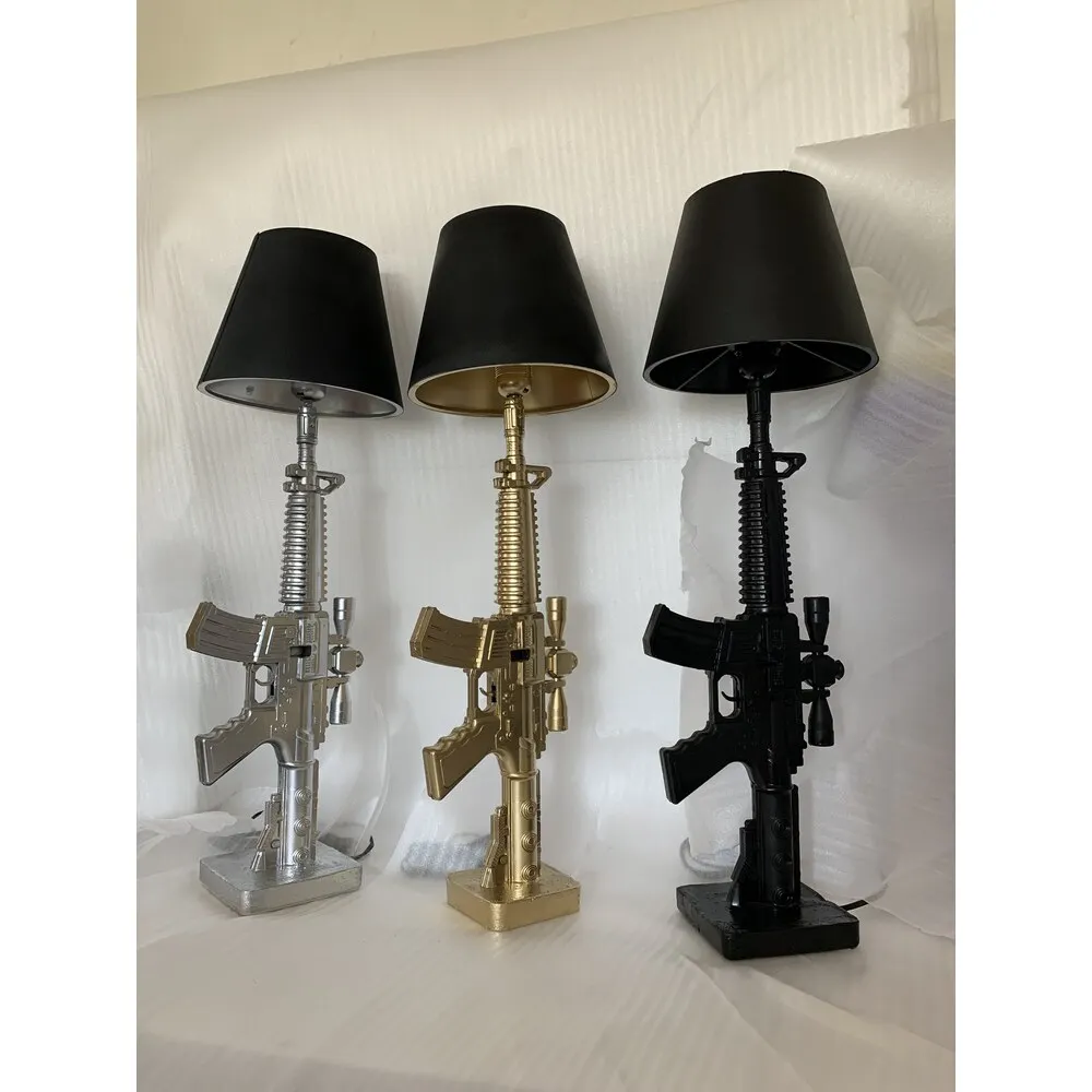 Special Design Utility Gun Lampshade Night Lamp Home and Office Decoration
