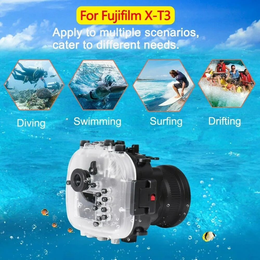Чехол Seafrogs для подводной камеры на 40 м/130 футов чехол Fujifilm X T3 Fuji XT3 FP.1 (16 50/18 55 мм)