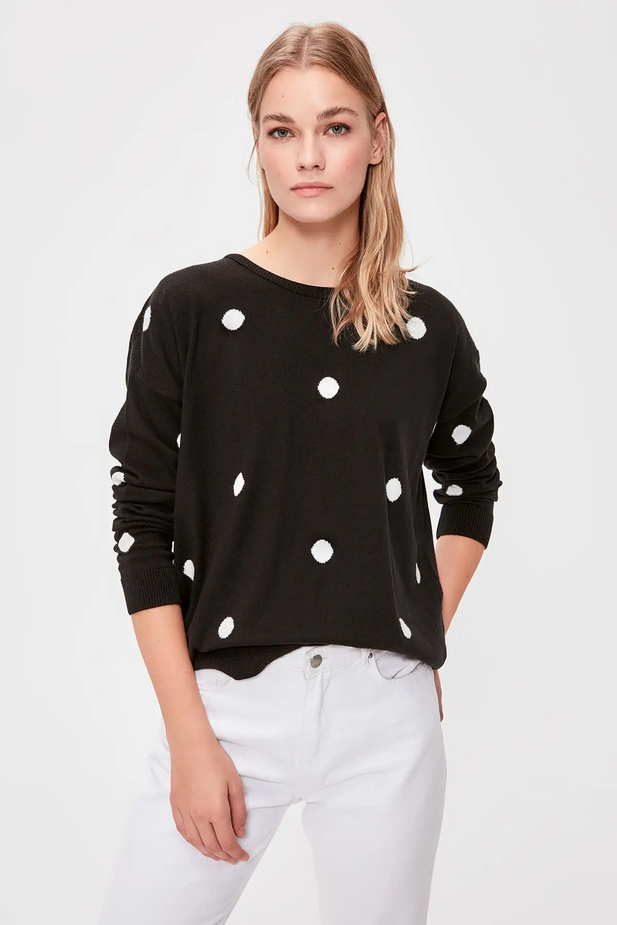 Trendyol свитер в горошек TWOAW20KZ1019| |