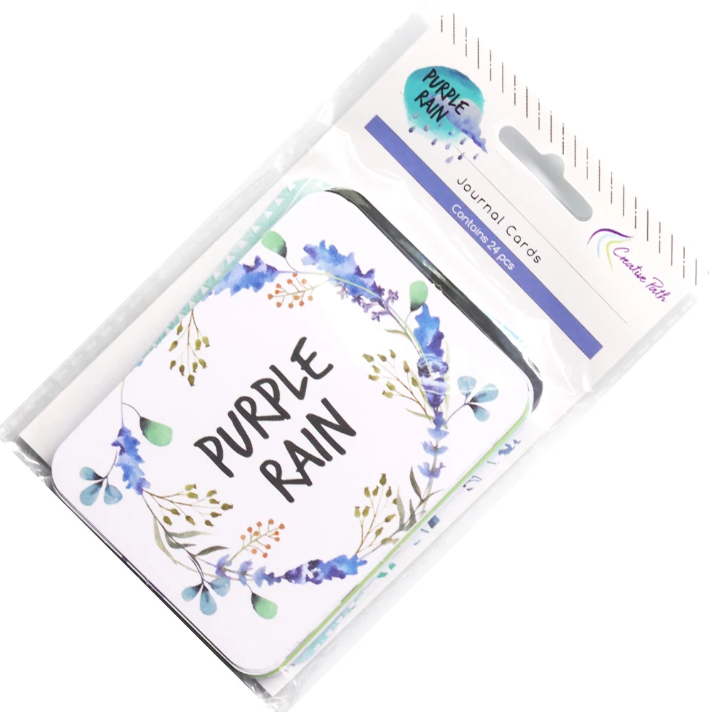 Creative Path Purple Rain Kleine Scrapbooking-Karten aus Pappe, doppelseitige dekorative Tagebuchkarten, Verzierungen zum Basteln – Detail 11