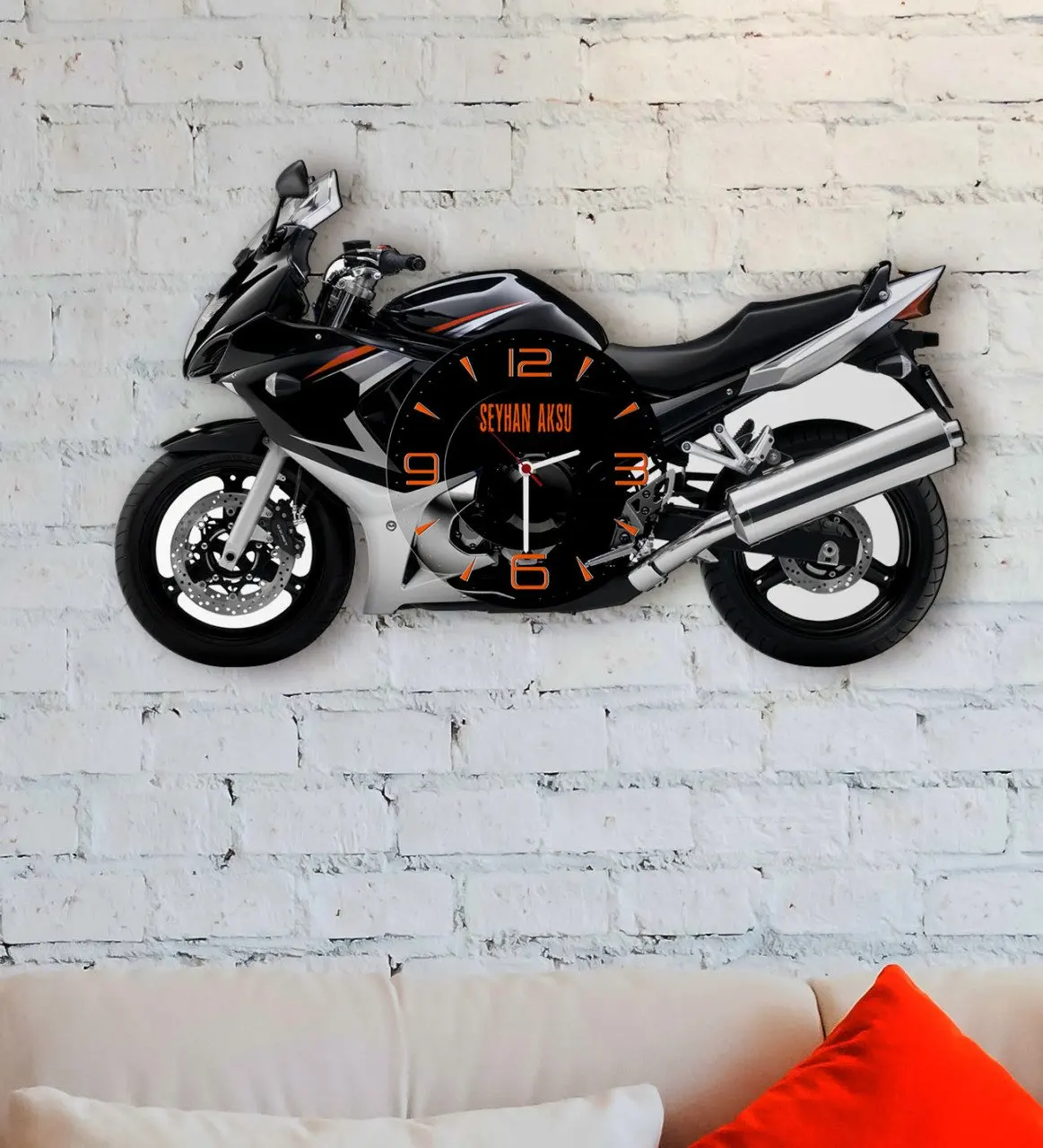 

Personalized Motorcycle Design Wooden Wall Saati-4