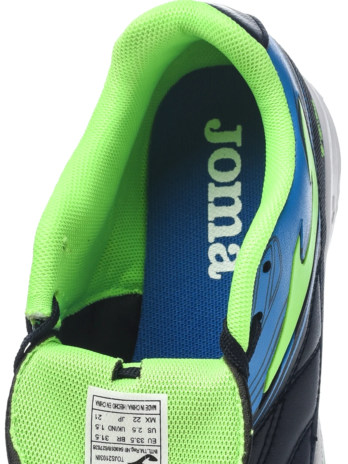 Joma. Futsal shoes Toledo dark blue Lightweight Durable Equipment High Quality Sport Mini Football Artificial Cleats Double Sole Grass Lawn Comfort
