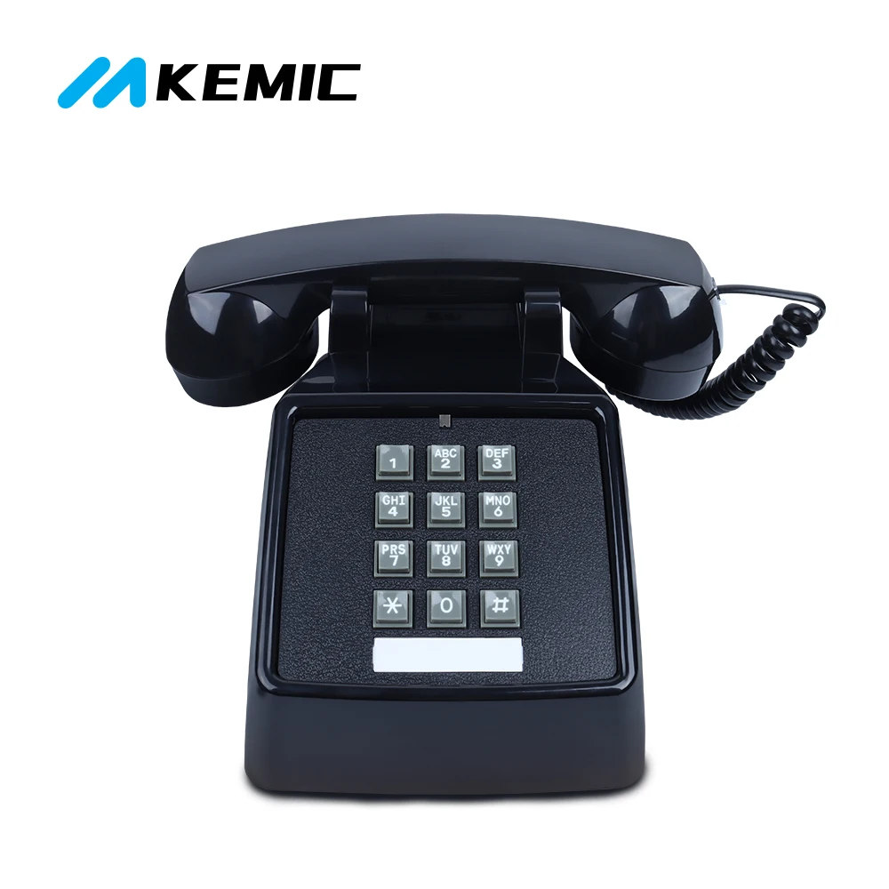 corded retro home telephones classic analog black phone vintage old fashion antique landline telephones for home office hotel free global shipping