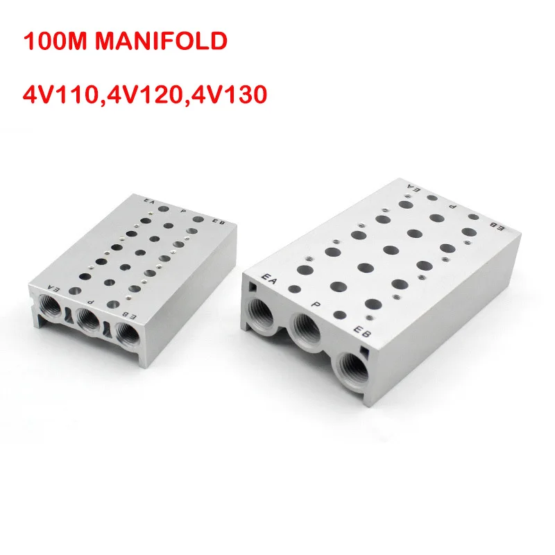 

4V110/4V120/4V130 100M Series 4V110-06 Solenoid Valve Base 1F-15F Position Connecting Plate Pallet Manifold