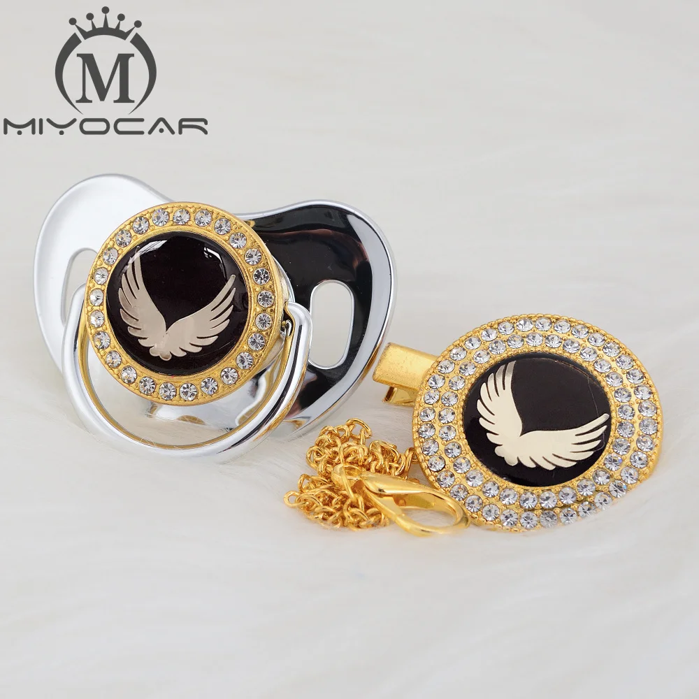 Милое золотистое красивое крыло MIYOCAR Золотистое украшение соска и зажим не