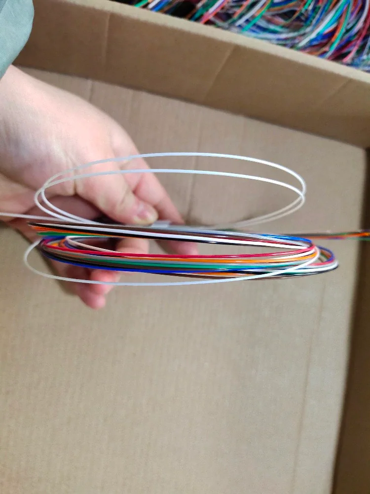 ПЛК-Сплиттер FTTH 1x2 1x4 1x8 1x16 SM 0 9 мм G657A1 1 м волоконно-оптический цветной сплиттер из
