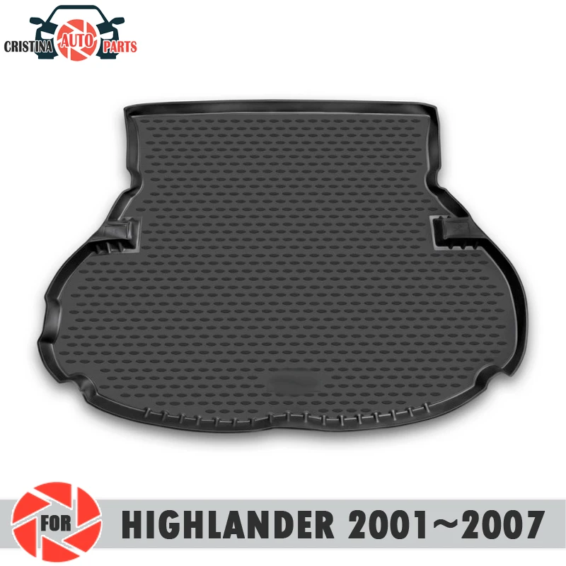 Коврик для багажника Toyota high Lander 2001 ~ 2007 напольные коврики Нескользящие