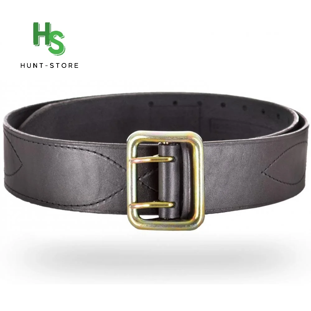 Натуральный кожаный армейский ремень ГОСТ итальянская фурнитура без бликов