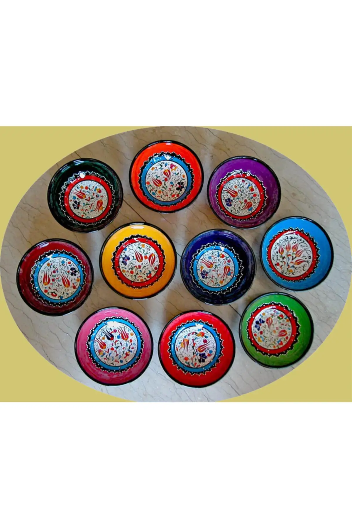 

Tile Hand Workmanship Jam, Sauce, Snack, 6-Piece Bowl Set / plate