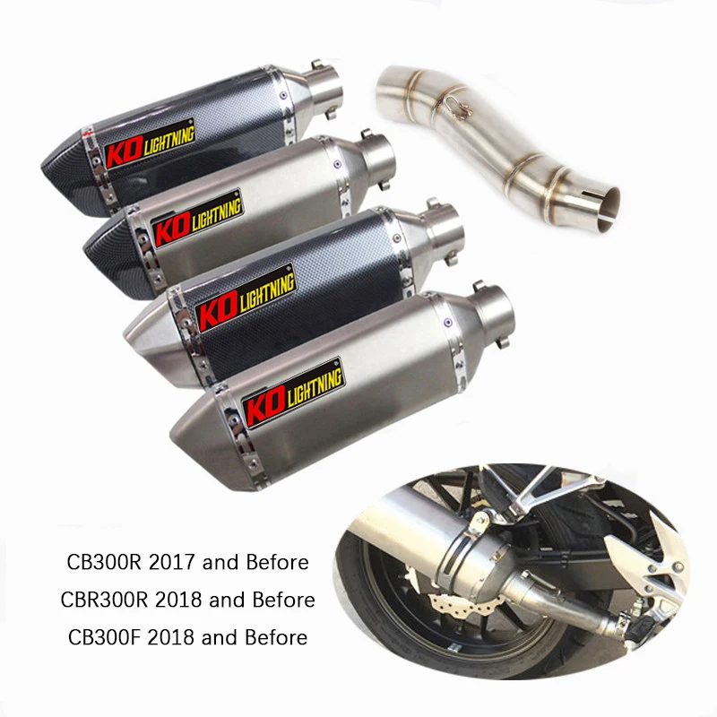 

Выхлопная труба для Honda CBR300R CB300R CB300F, 51 мм