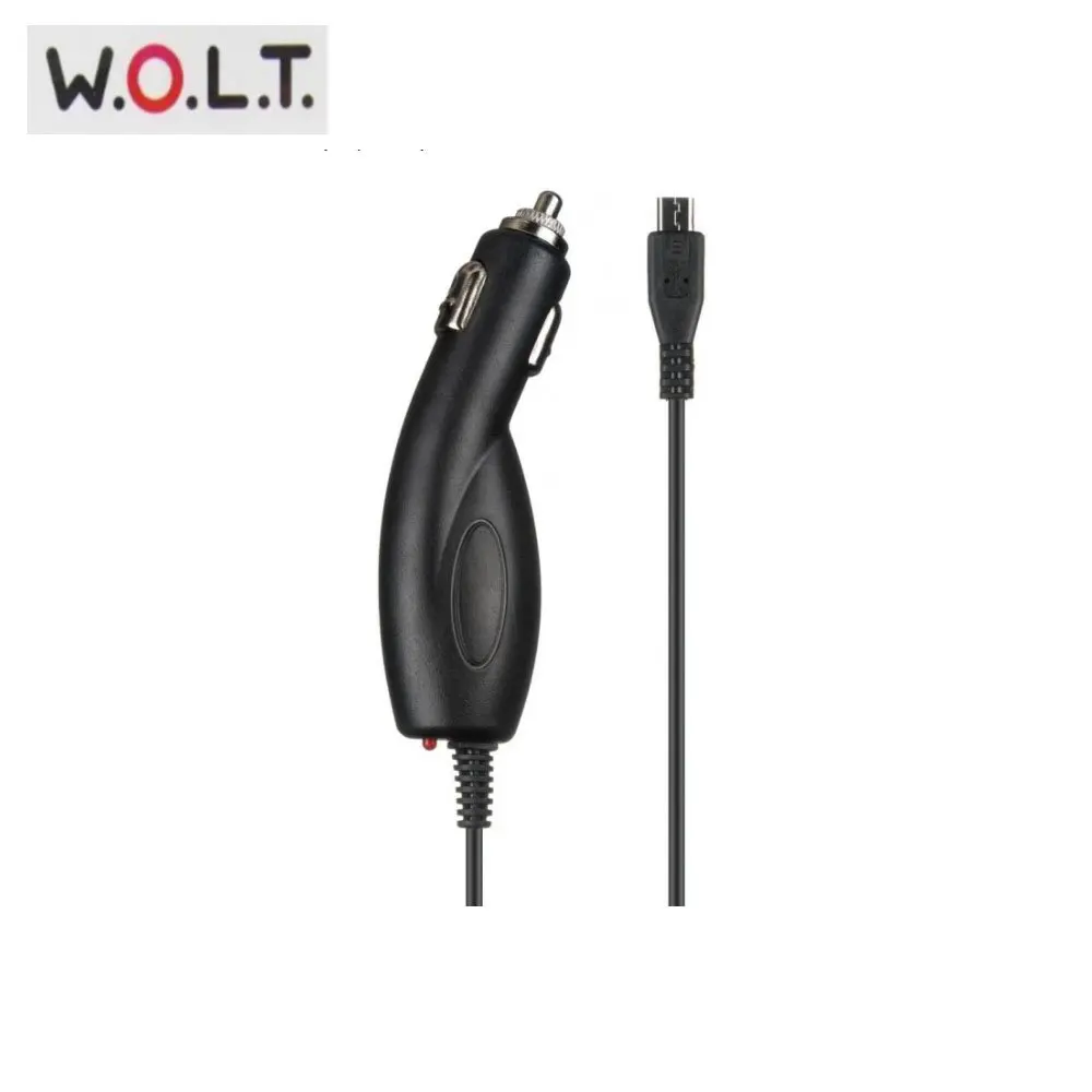 Автомобильное зарядное устройство W.O.L.T. 1А встроенный кабель|Зарядные устройства