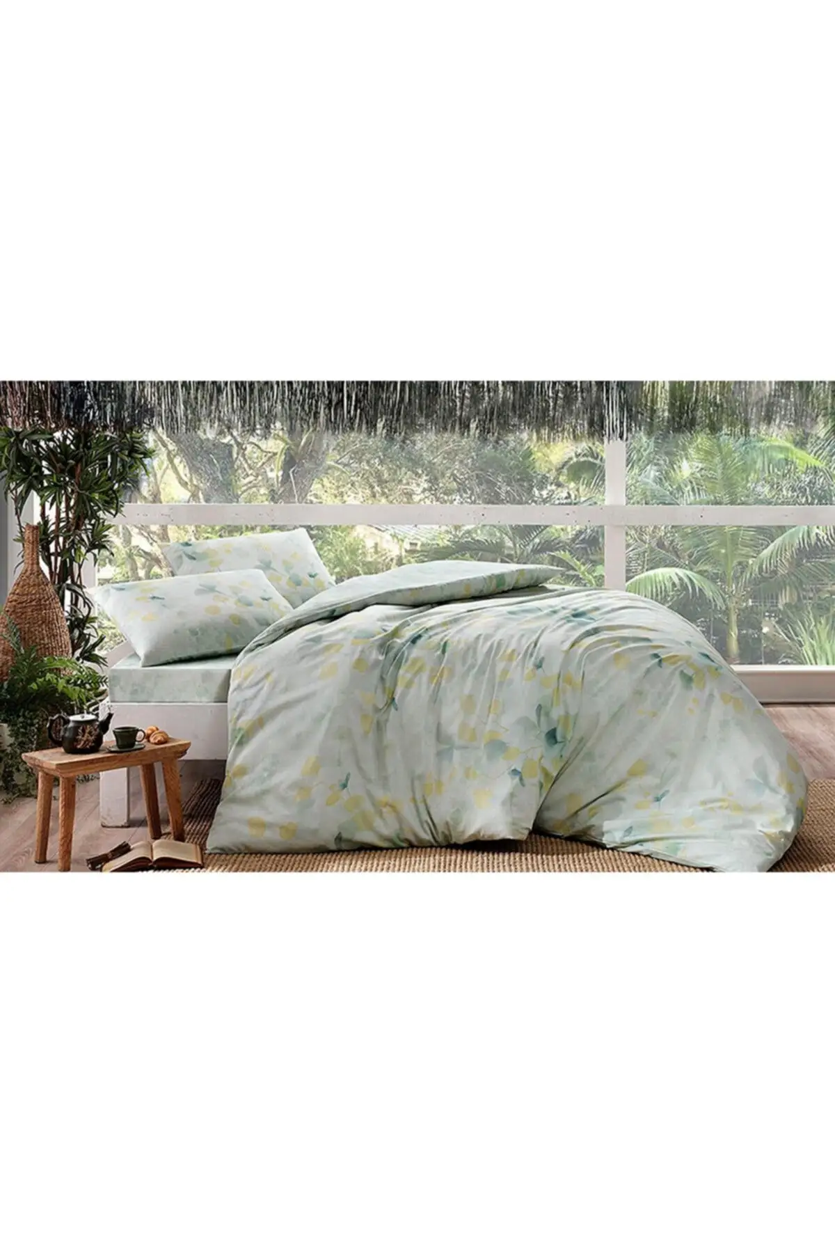 

Taç İon Teraphy Green Duvet Cover Set Double Personality negative ions completely renew the air of your bedroom