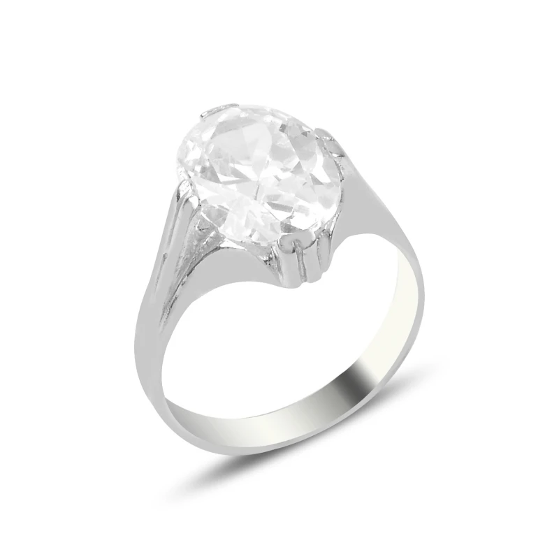 

Серебряное 925 пробы кольцо с цирконием