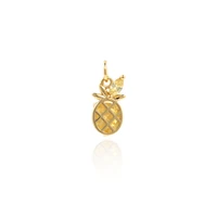 golden pineapple pendant jewelrymicropav%c3%a9 cubic zirconia fruit necklacepineapple pendantdiy jewelry components 13 2%c3%976%c3%973 7mm