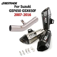 for suzuki gsf650 gsx650f 2007 2008 2009 2010 2011 2012 2013 2014 2015 2016 exhaust system link pipe mid tip escape 51mm muffler