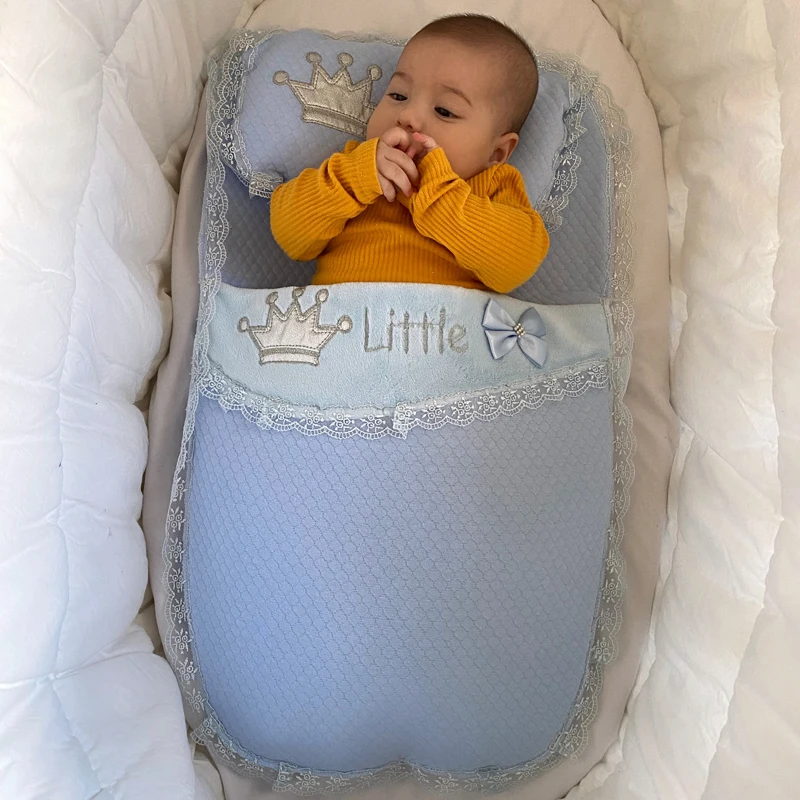 Newborn Baby Swaddle Clothes Sleeping Bag Girls Boys Babies Envelope Super Soft Bed Crown Flower Butterfly Little King Princess | Мать и