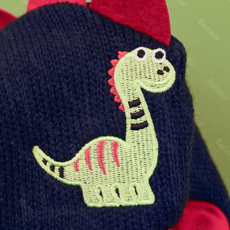 Шапка шлем для мальчика и девочки зима детская двойная с подкладом Дракон CL0052 |