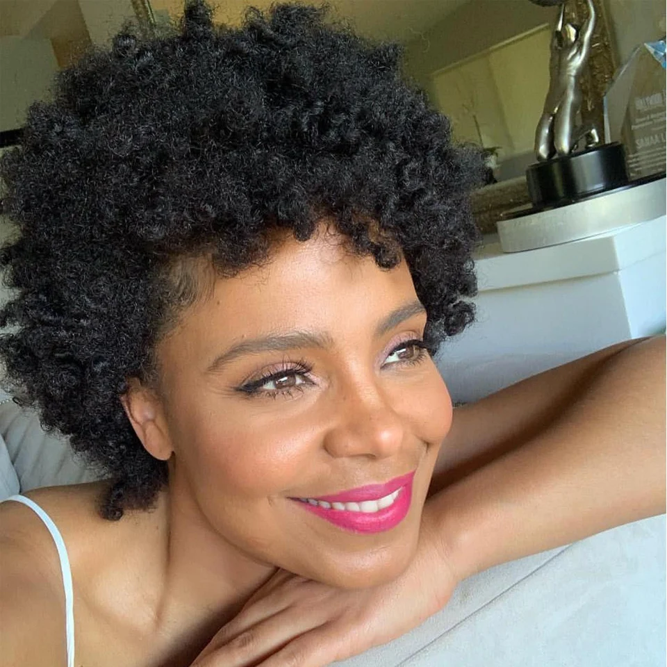 Lekker короткие парики из человеческих волос для черных женщин бразильский афро